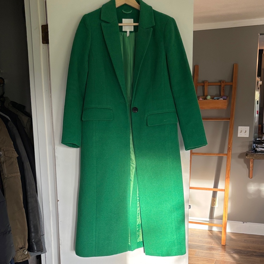 Avec Les Filles Green Women's Long Coat